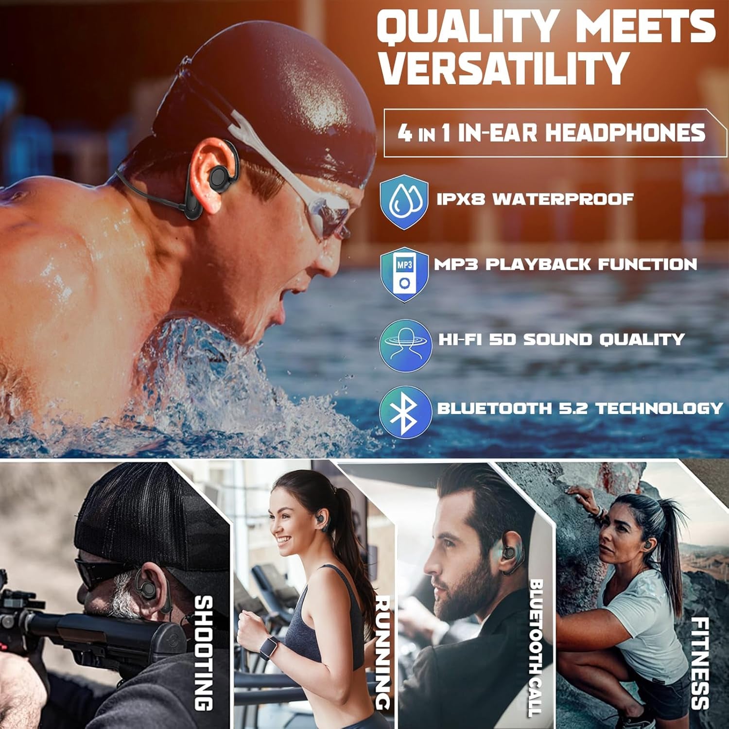 HearySea Swimming Earbuds