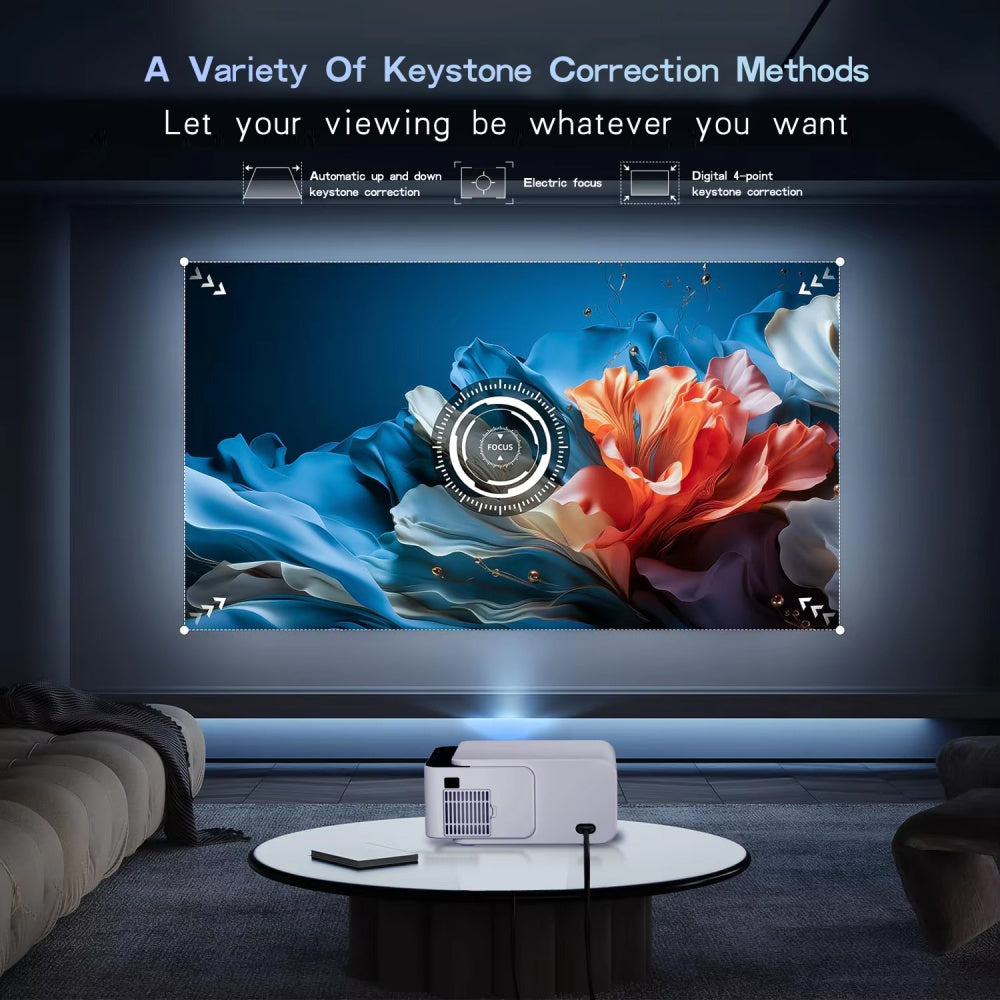 BeamitPoke 4K Portable Projector with WiFi6 and 200