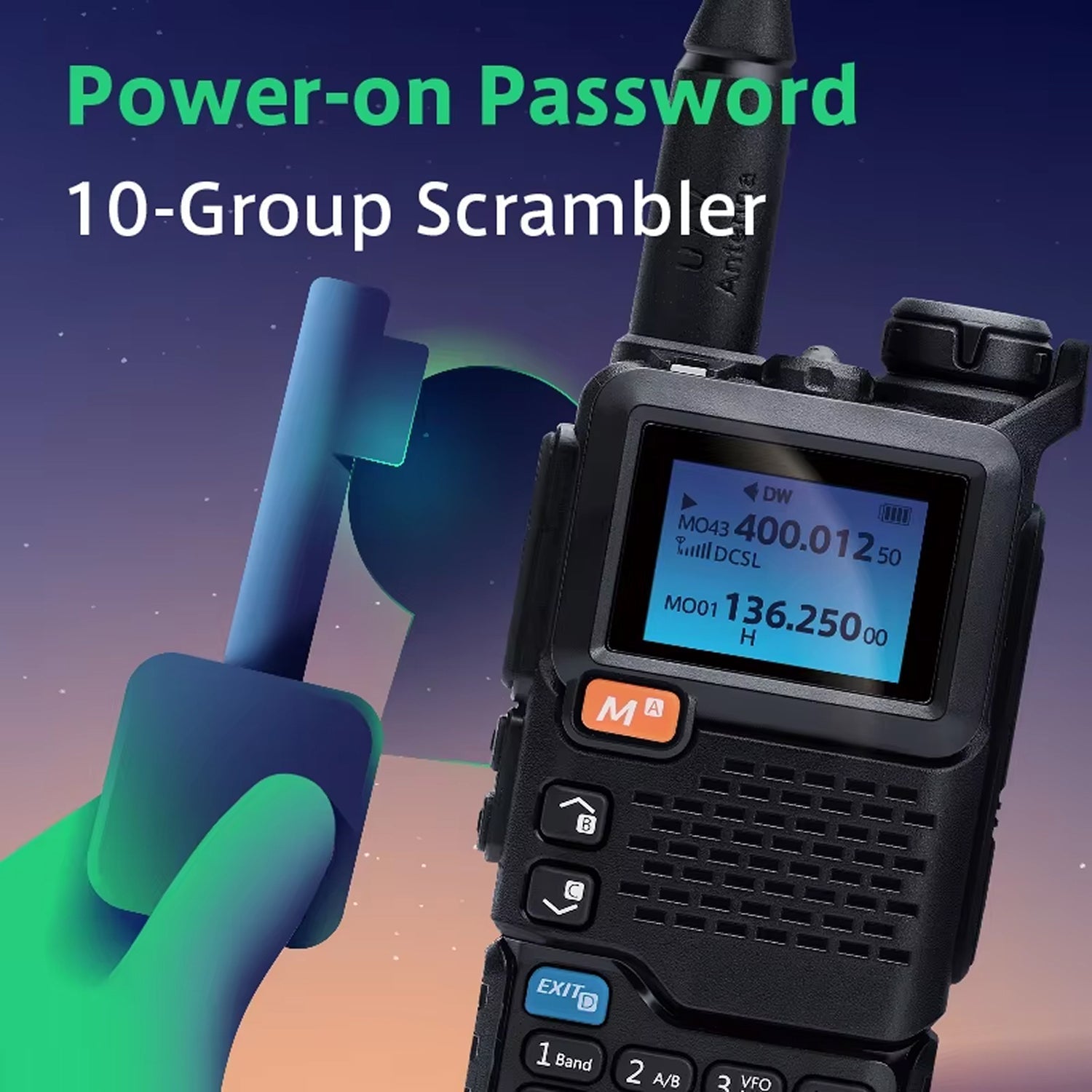 GriRadion 5W Long Range Radio with UHF/VHF & Aviation Bands