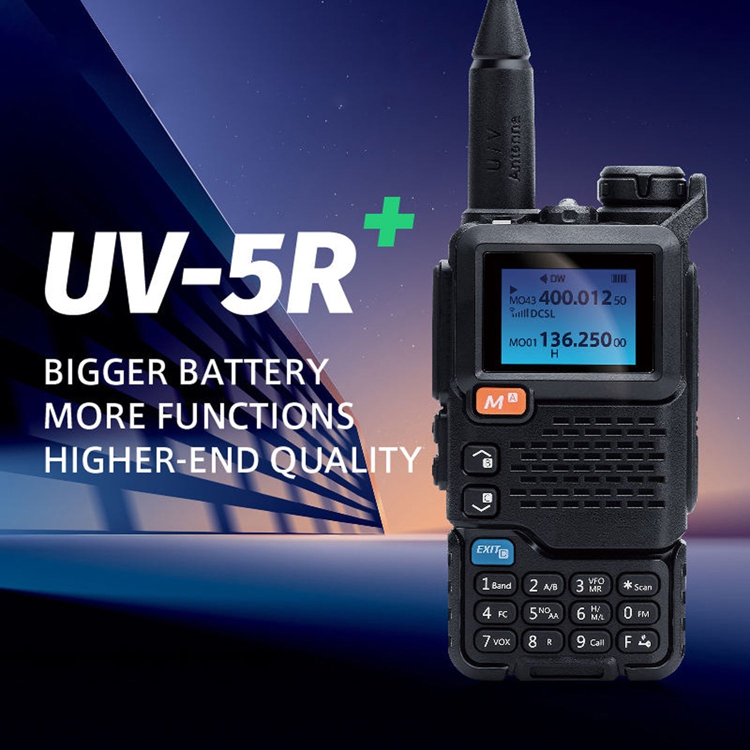 GriRadion 5W Long Range Radio with UHF/VHF & Aviation Bands