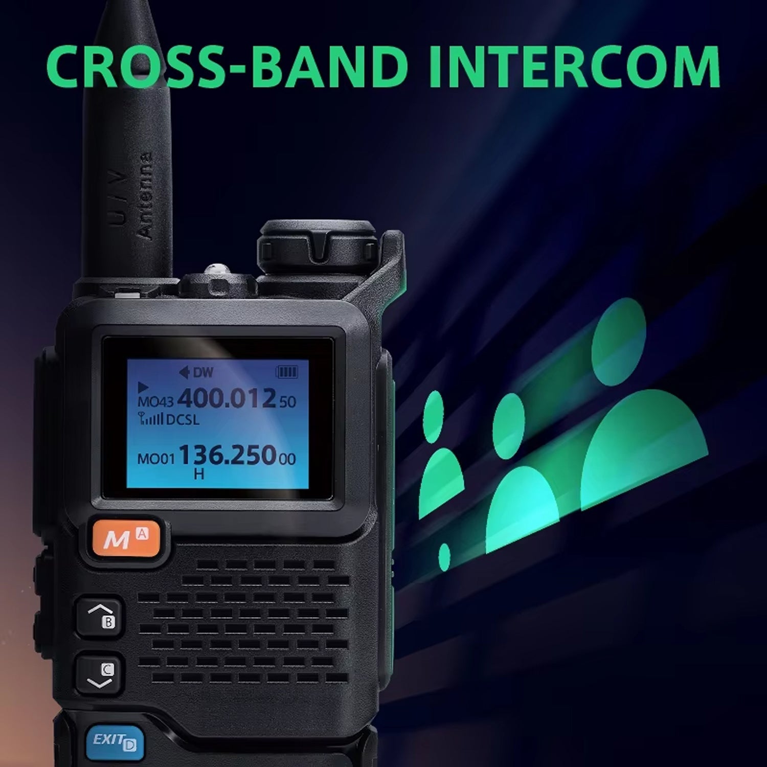 GriRadion 5W Long Range Radio with UHF/VHF & Aviation Bands