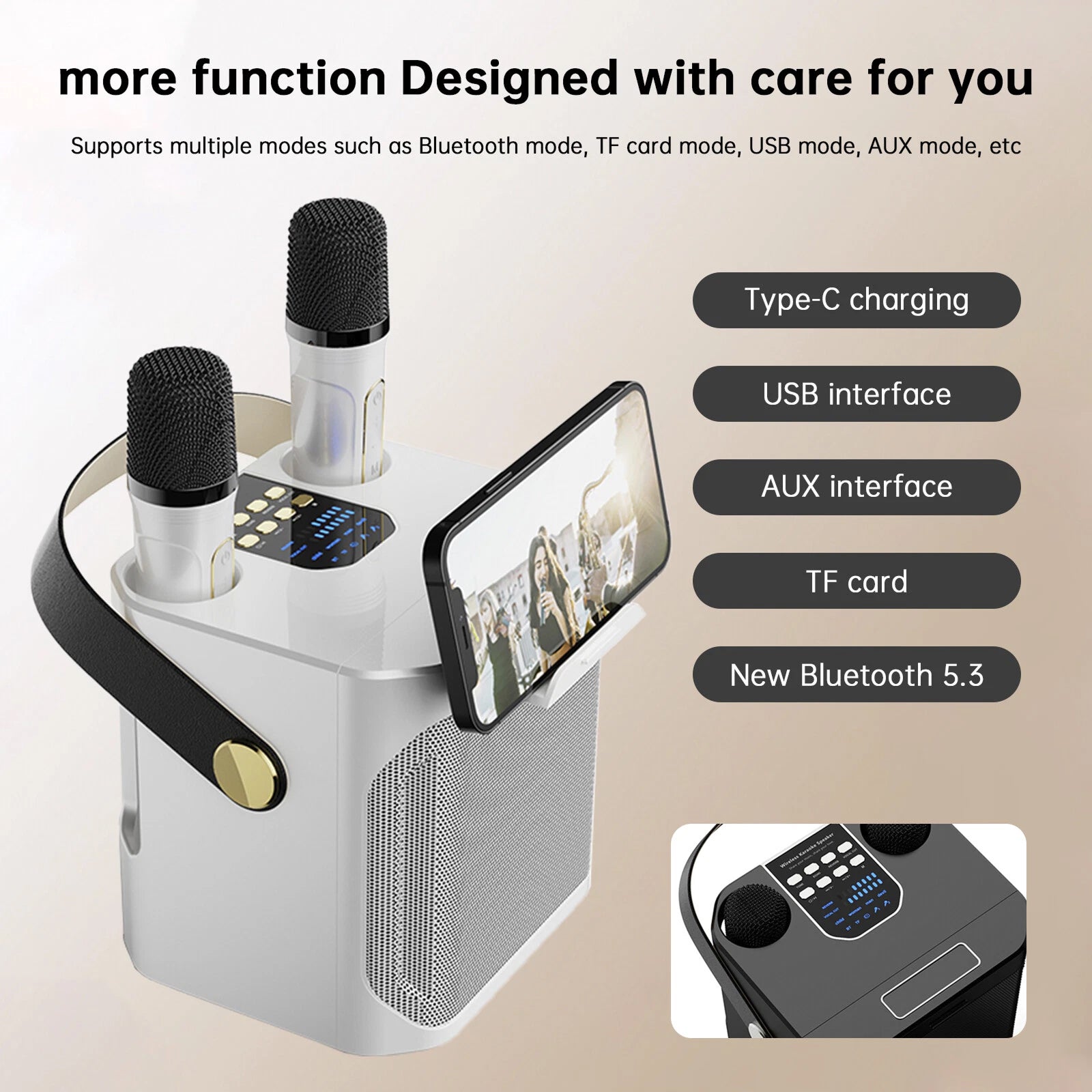 JoyeVoice Mini Karaoke Machine
