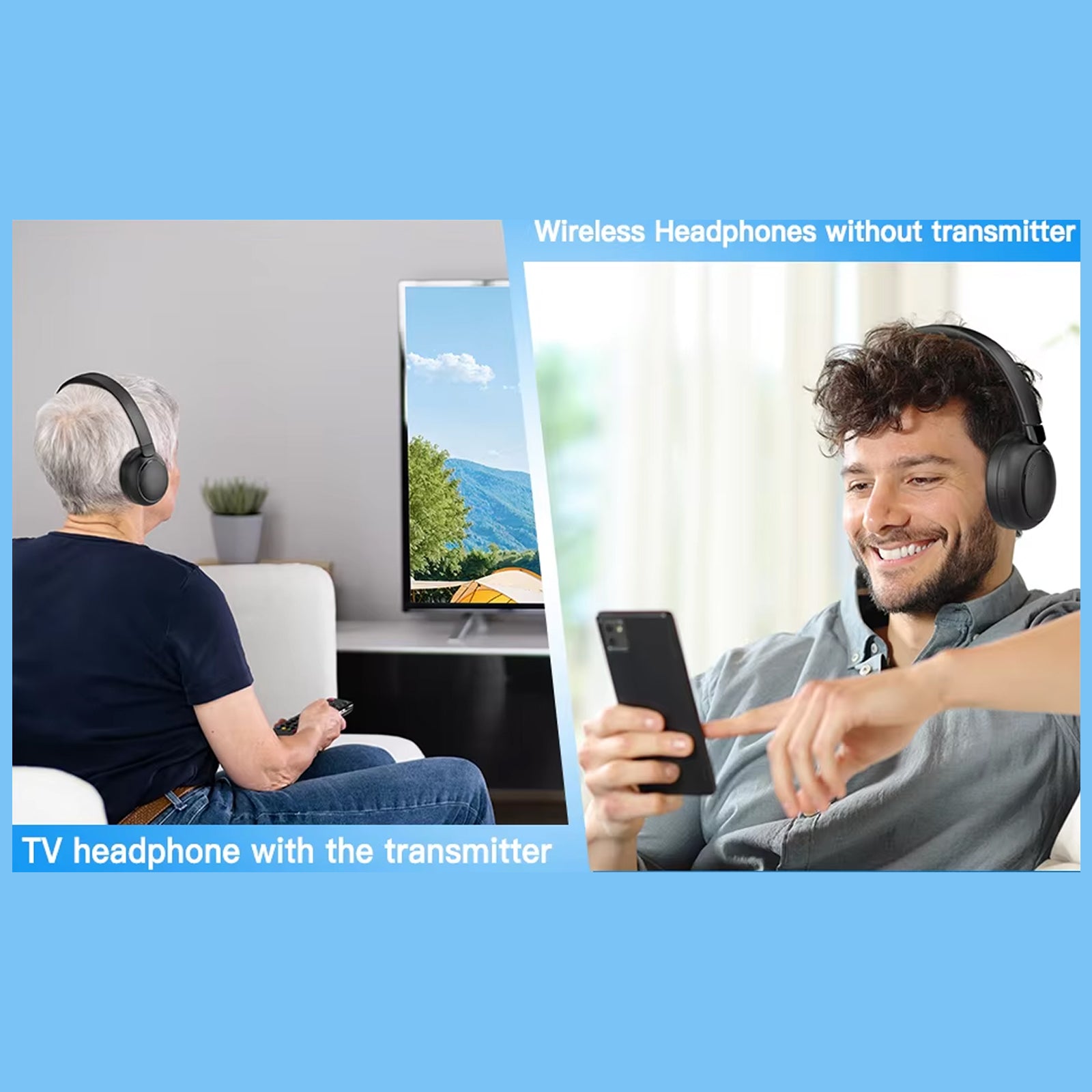 Vyqitro TV Headphones