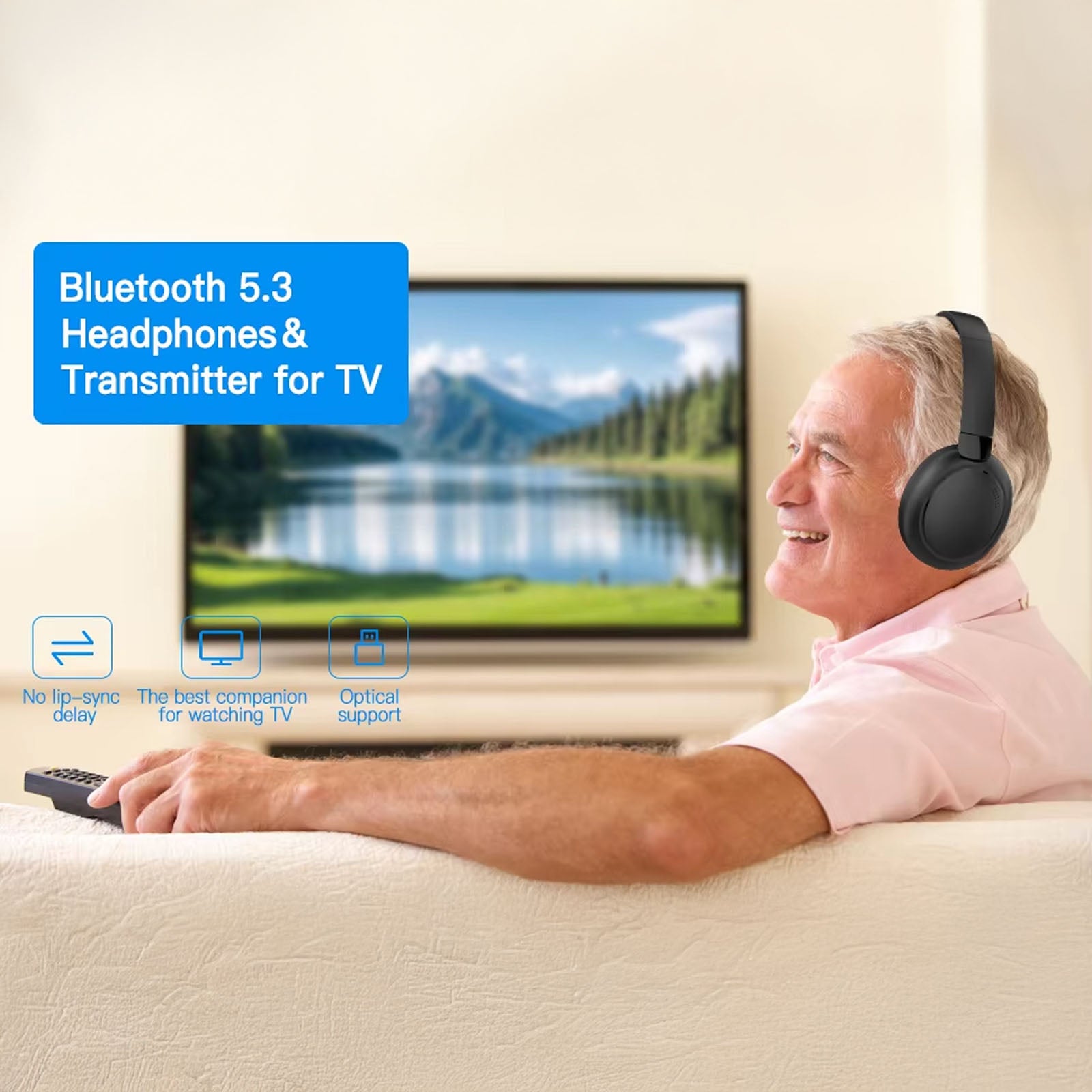 Vyqitro TV Headphones